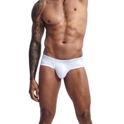 Heren sexy effen kleur puur katoen hoge kwaliteit slip, zak U convex trendy herenslip