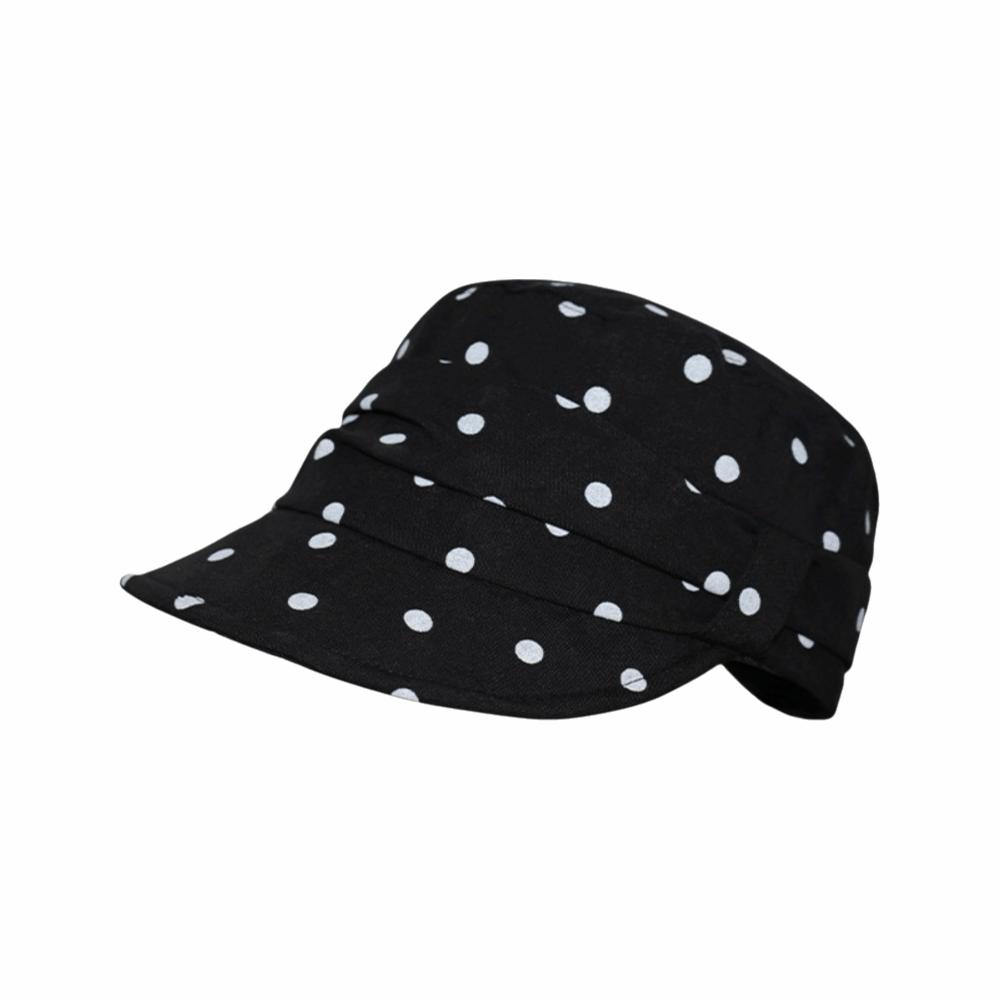 Sweet Polka Dot Forward Hat Bow Women's Hat Versatile Equestrian Hat Outdoor