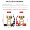 Brass Battery Terminals Toolless Quick Disconnect Battery Main Cable Post Terminal Shut-Off Connectors for Car Truck