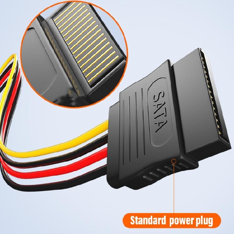 to IDE Power Cable 4 Pin to 15 Pin Power Cable 15 Pin Male to Female Cable Y-Cable Adapter