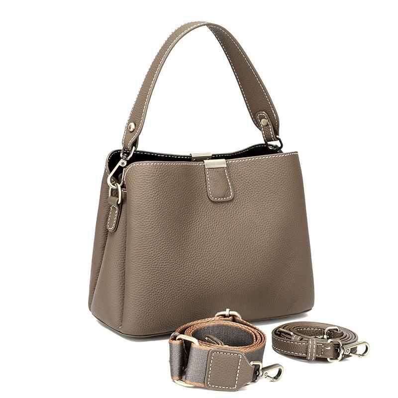 Bag Women's New Leather Women's Bag Versatile Shoulder Bag Niche Design Messenger Bag