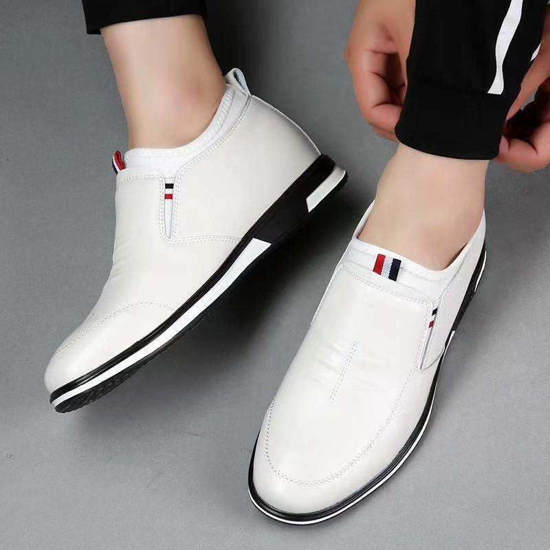 New Leather Shoes Business Casual Trendy Shoes Four Seasons Fashion One-pedal Lazy Shoes