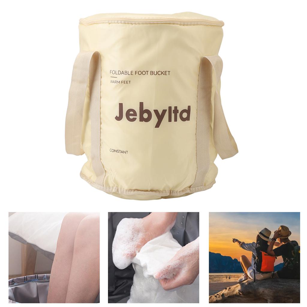 Collapsible Foot Soaking Bath Bag Portable Wat proof Insulated Foot Bath for Home Pedicure Basin With Lid