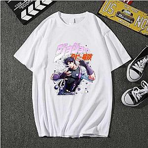 Аниме Футболка JoJo s Bizarre Adventure 2026 Новая Летняя 100% Хлопок Joseph Jostar Графический Свободный Унисекс Короткий рукав Свободная рубашка S