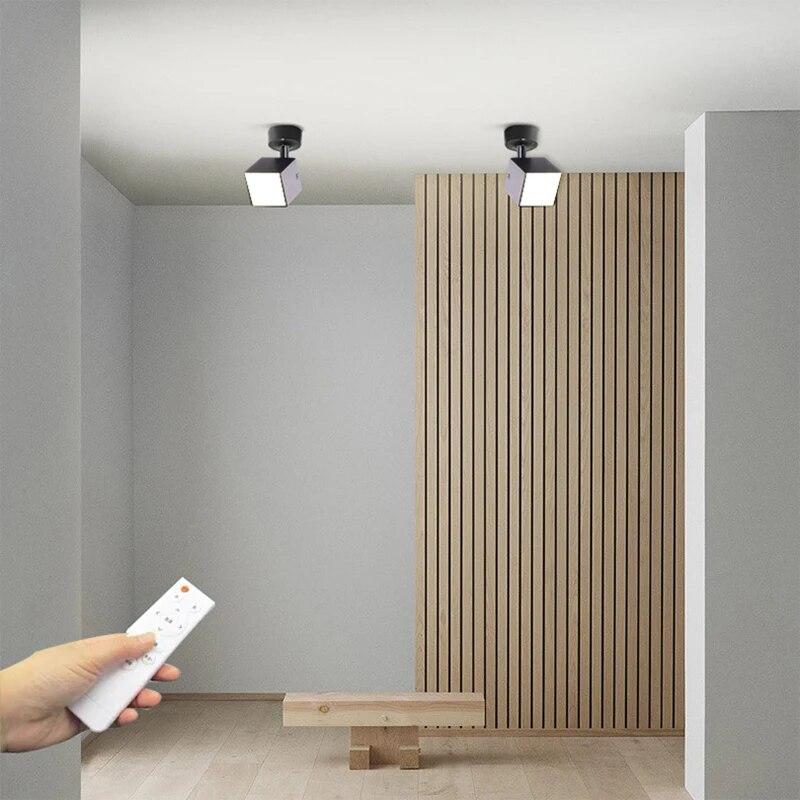 

Прожектор с квадратной направляющей Креативный светильник с квадратной направляющей Бытовой небольшой прожектор без основной лампы Nordic с отверстием для поверхностного монтажа f