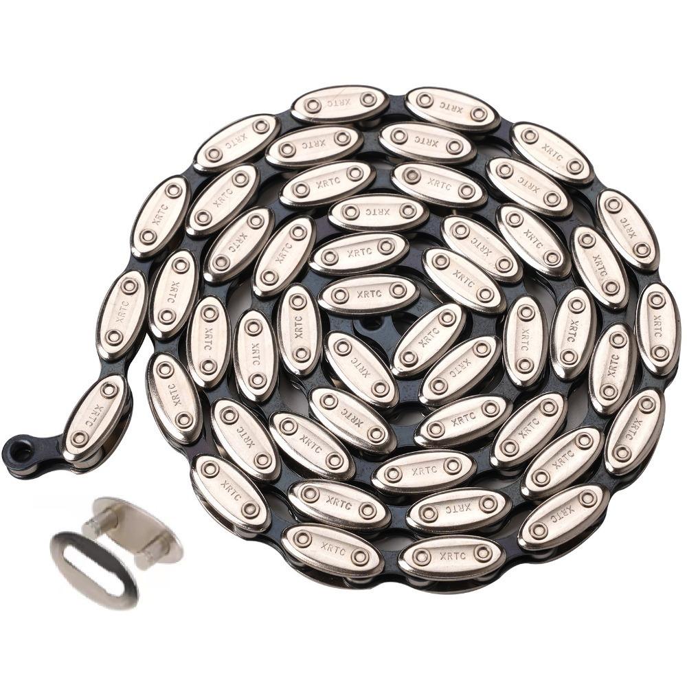 New Fixed Gear Single Speed Bicycle Chain Quick-link Parts Bicycle Parts Olive Chain Metal Road Bicycle Chain Mountain Bike