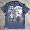 Three Birds Full Moon Shirt, Gothic Bird Lover Gift, Vintage Style Wildlife Shirt