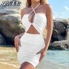 Women's Fashion Summer Spring Solid Color Print Sleeveless Casual Dresses