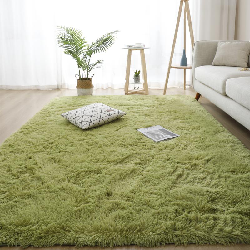Grey Living Room Large Carpet Hall Coffee Table Floor Mat 160x230 Children's Room Bedroom Long Hair Fluffy Floor Covering Rugs
