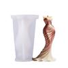 Wedding Dress Candle Mold Bridal Gown Silicone Mold DIY Aromatherapy Wax Plaster Resin Craft Valentine Gift Home Decor