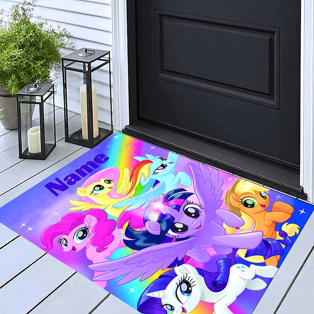 Little Pony (18) Customize your name rug, office chair cushion, home bedroom living room gift.