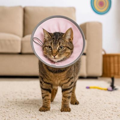 Anti-licking Pet Elizabethan Collar Waterproof Adjustable Pet Grooming Collar Anti Biting Soft Cat Recovery Collar Neck Recovery