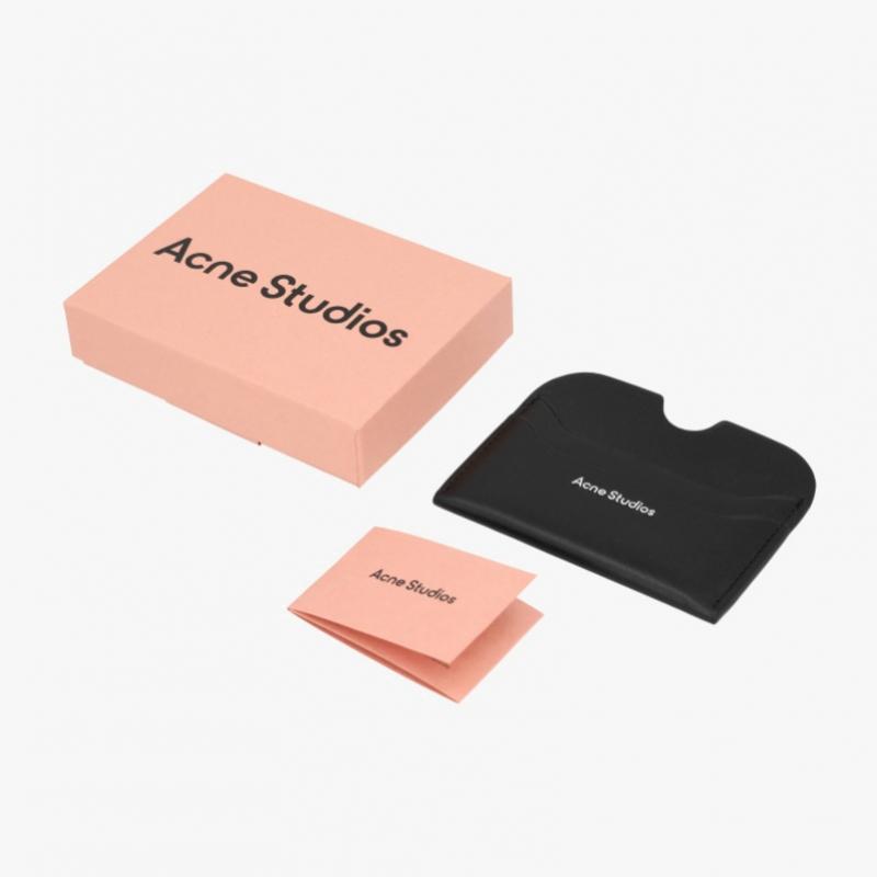Acne Studios Logo Card Wallet Black  900  Cg0234