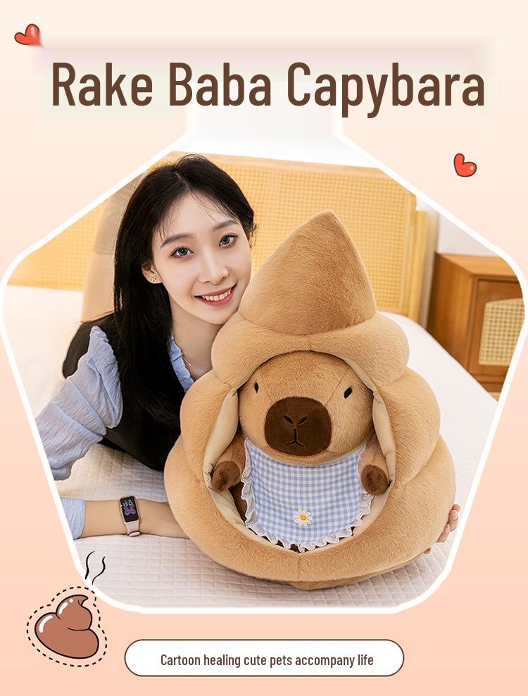 Adorable Capybara Nesting Doll Plush Toy - Detachable, Creative Rag Doll Gift for Boys and Girls