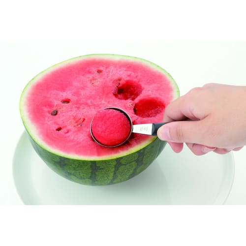 Endo Shoji Commercial TKG Kitchen Tool Double Bowler, 30/40mm, KT04034F, Nylon Handle, Stainless Steel Metal Parts, BKTH703