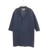 GALERIE VIE Navy Cashmere Blend Wool Light Melton Chester Coat Coat 34 NavyUsed
