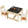 Kids Table and Chair Set, Wooden Activity Table with Storage Space and Boxes, Kids Play Table for Toddlers Art, Craft, Reading, Learning