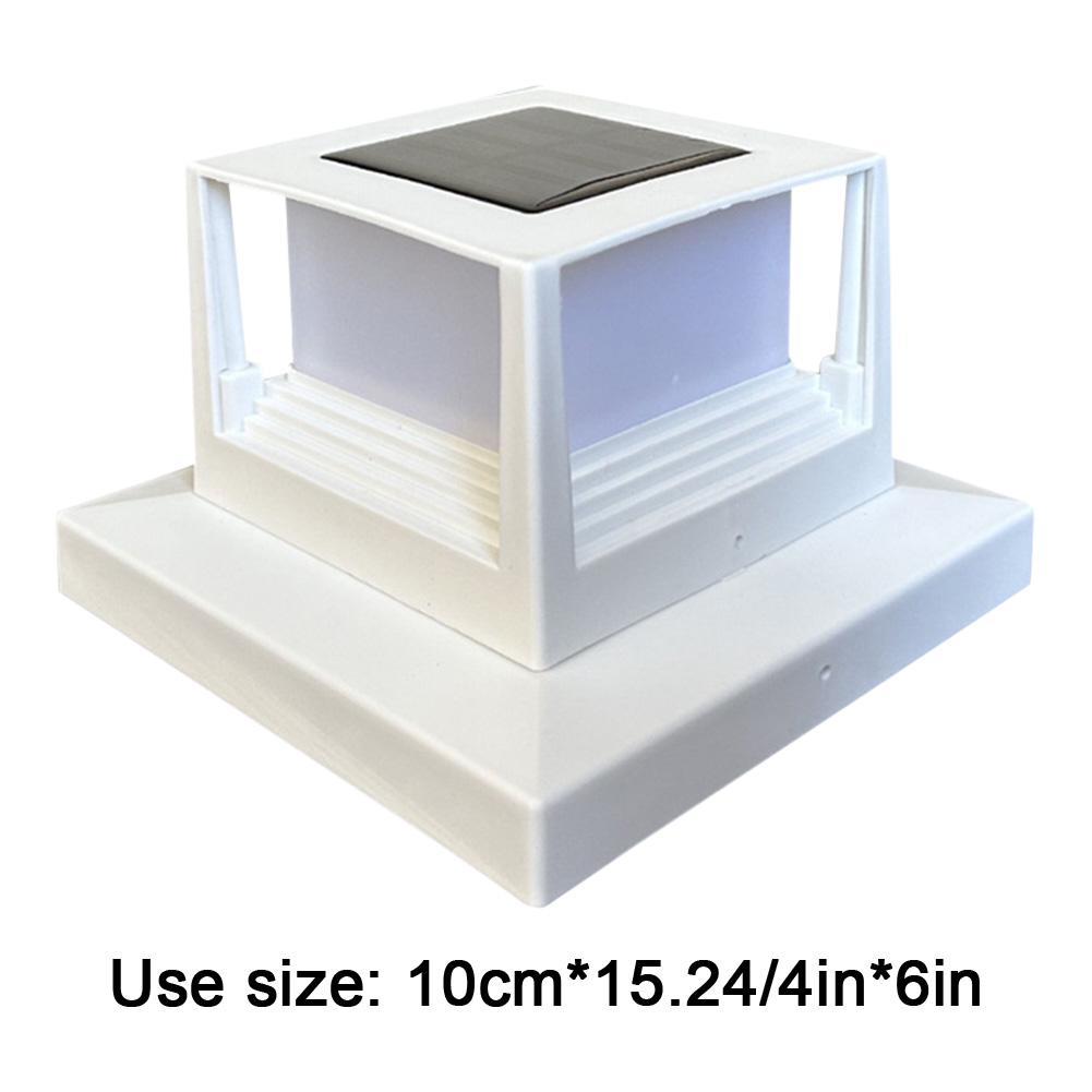 Waterproof Patio Fence Gate Street Lamp LED Solar Garden Pillar Light Outdoor Column Patio Fence Light for Courtyard Pathway
