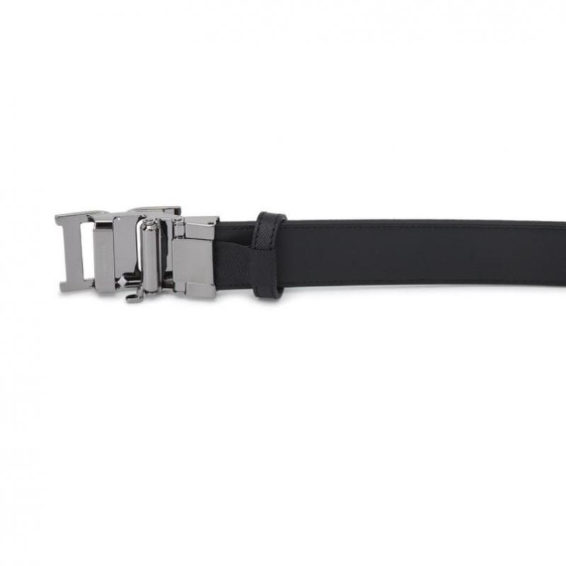 Daks Black Dd Metallic Buckle Leather Auto Belt Dbbe6e087bk