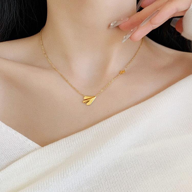 2025 Women's Airplane Necklace: Luxury Trendy Summer Chain, Cold Style, Non-Fading