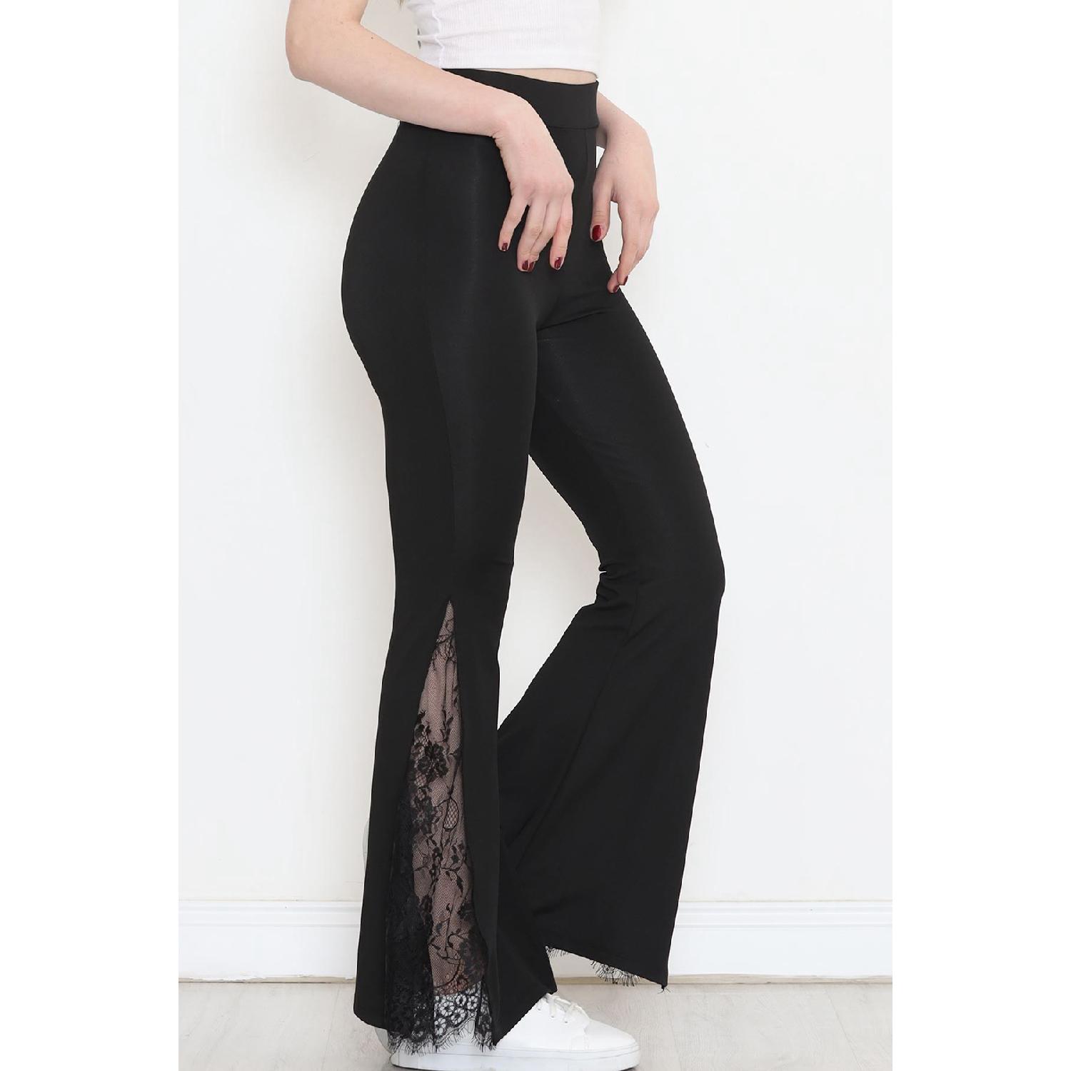 

Tulle Flare Leg Tights Black - 47008.1256. 2XL-3XL