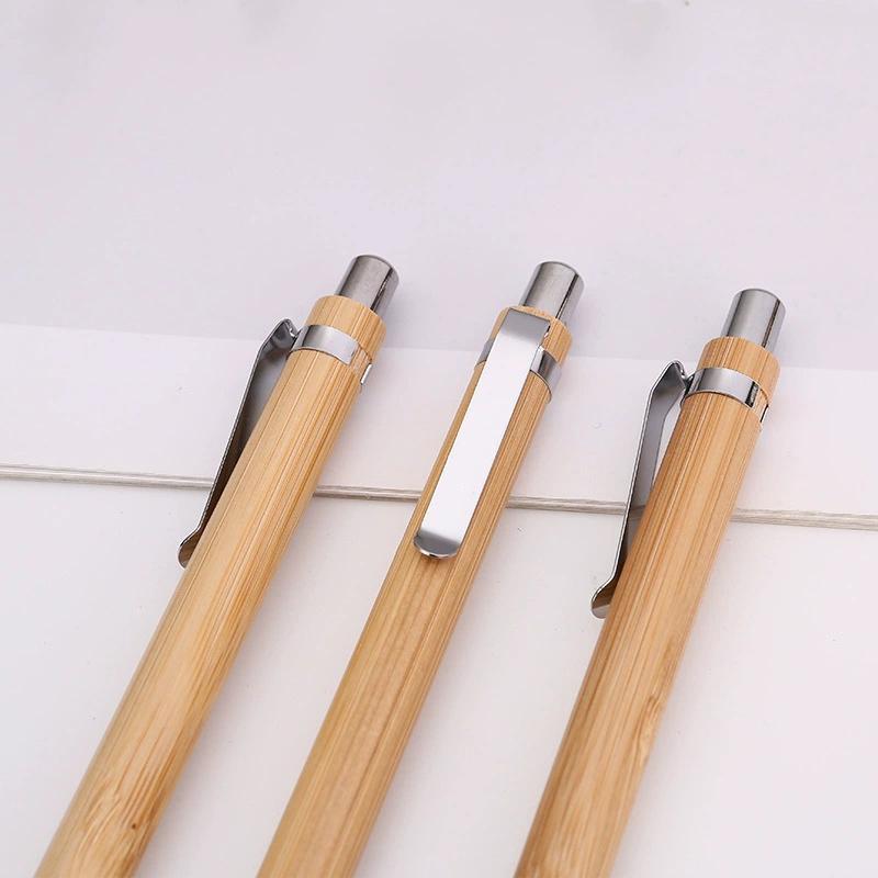 10Pcs Bamboo Ballpoint Pen Stylus Contact Pen Office & School Supplies Pens & Writing Supplies Gifts-Black Ink