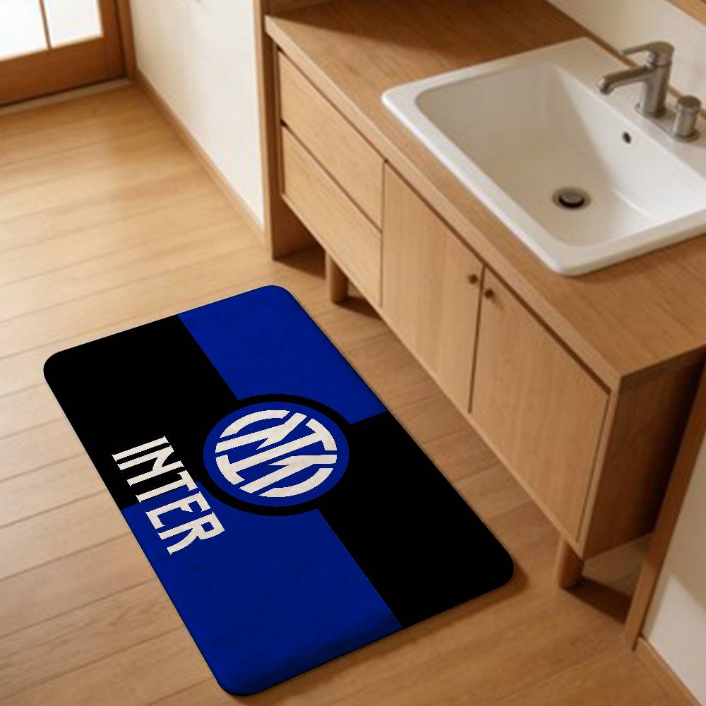 Tapis de couloir lavable antidérapant pour sport Football I-Inter Milan FC Salon Canapé Chaises Zone Tapis de cuisine Paillasson Tapis de sol