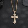 Cross Pendant, Hip-hop Style Necklace, Bracelet, Copper Inlaid Zircon Necklace, Simple Personality, Trendy and Cool Street Style Jewelry.