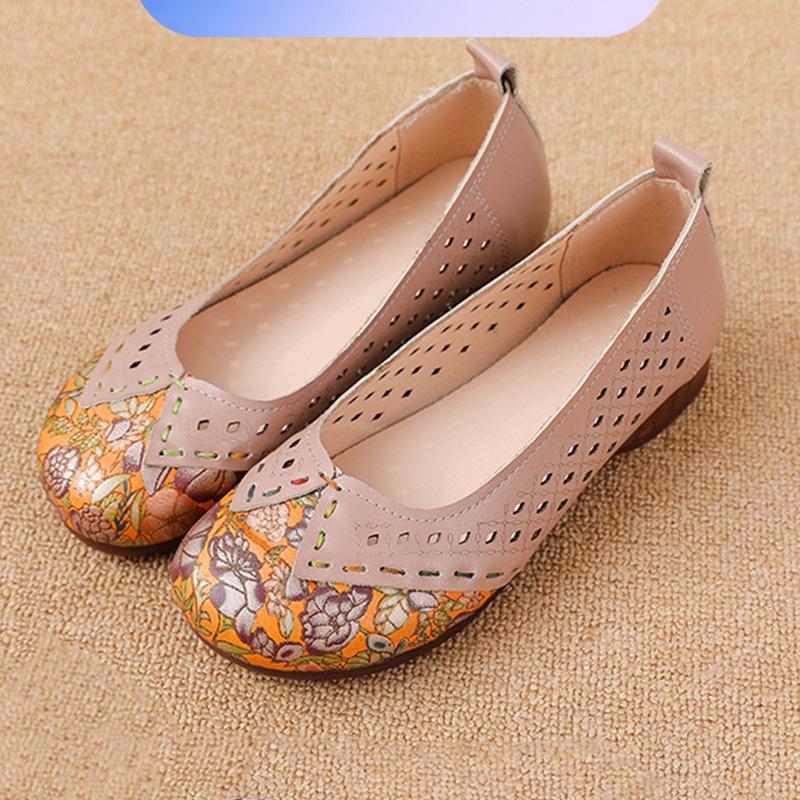 

Туфли на плоской подошве из натуральной кожи на весну и лето, нескользящие мокасины из дышащей кожи с мягкой подошвой 42