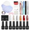 PHOENIXY UV LED Nail Lamp Nail Dryer Varnish Gel Nail Polish Set Manicure Kit Base Top Coat and Soak-off Nail Art Tool Sets Starter Kit