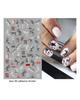 Autocollants 3D pour Nail Art, lignes ondulées abstraites colorées, décalcomanies à fleurs et feuilles florales, décoration d'ongles