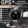 New Bulit-in GPS Outdoor Smart Watch Men Flashlight compass BT call Heart rate 10ATM Waterproof  Sports Smart watch