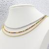 Tennis Necklace for Women Sparking Rhinestone Choker Necklaces Zirconia Diamond Bridal Wedding Jewelry Extended Chain