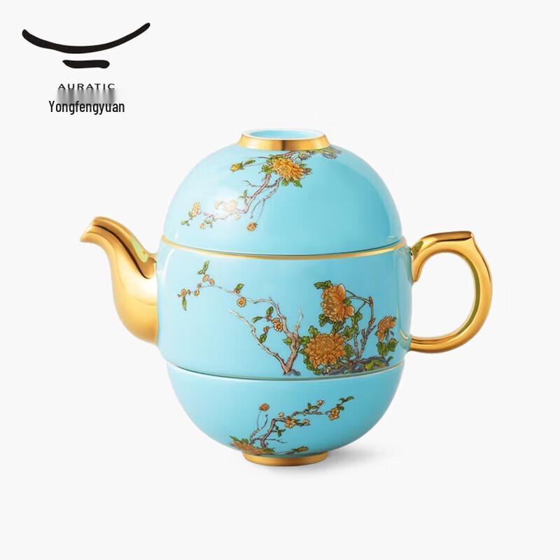 Yongfengyuan Blooming Travel Ceramic Tea Set
