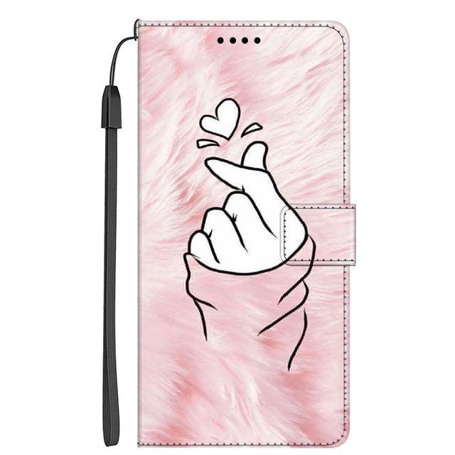 Cartoon-Lederhülle für Xiaomi Redmi Note 11 11S 12 Pro 5G Hülle Flip-Brieftasche für Xiaomi Civi 2 / Poco M5 Note12 Buch-Ständer