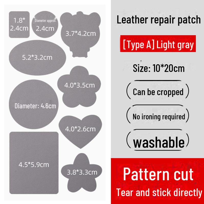 Self-Adhesive Genuine Leather Repair Patch for Sofa, Chair & Car Seat