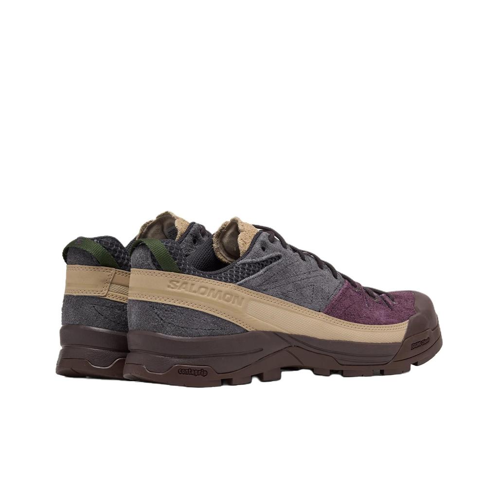 SALOMON X-ALP Pelle scamosciata Prugna Perfetto Nove Ferri Sneakers Unisex Grigio Safari L47876200
