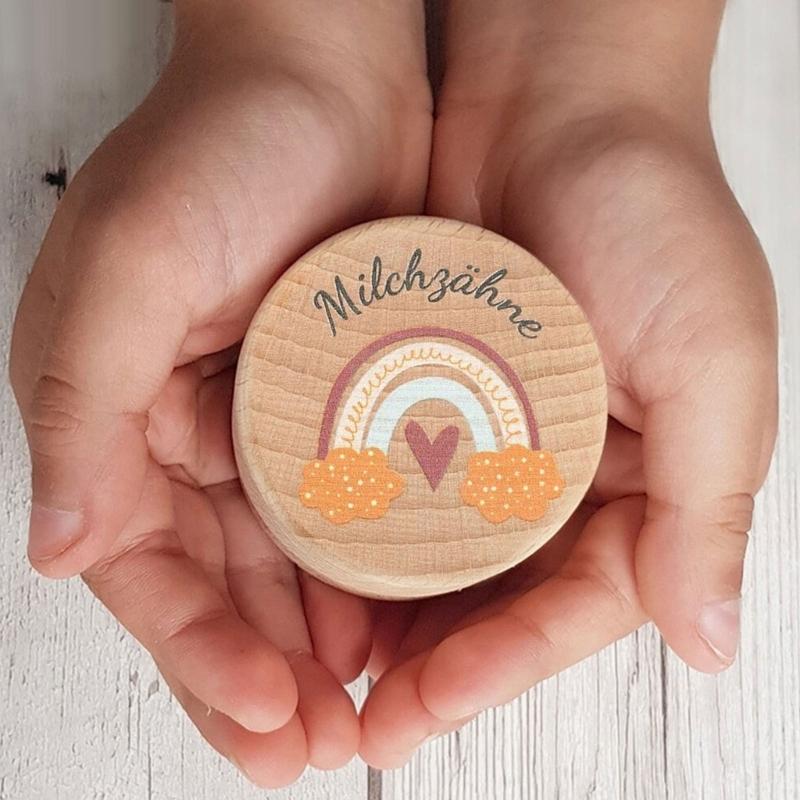 Unique Baby Tooth Keepsakes Box Handmade Wood Organizers Storage for First Teeth Baby Nursery Boy Girl