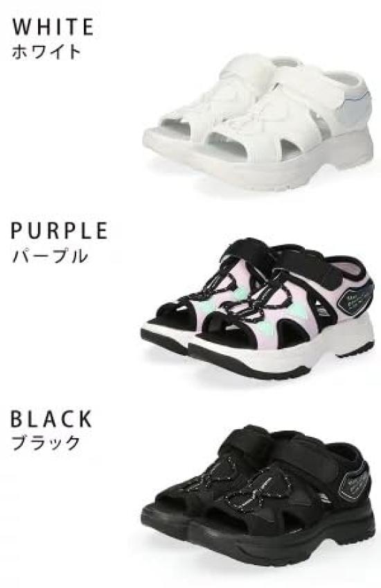 Moonstar NM J107 2E Girls' Sandals, Black, 20.0 cm,