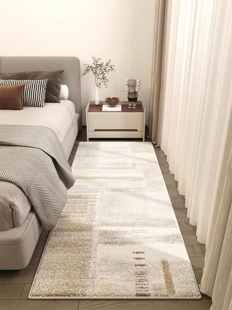 Light Luxury Living Room Decoration Carpet Fluffy Soft Bedside Rug Modern Style Rugs For Bedroom Thick Anti-Slip Study Floor Mat