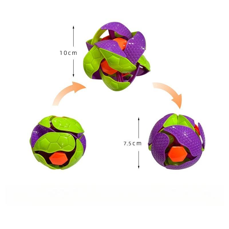 1Pcs Fun Color Changing Ball Toy Hand Throwing Sensory Decompression Accessory For Kids Adults Gift Double Magic Color Ball Toy