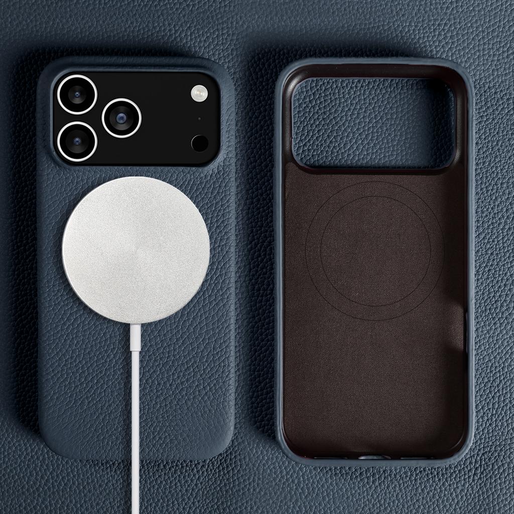 Custodia in Pelle di Vacchetta Magnetica All-inclusive per iPhone 17 Pro Max Air 16 Pro 15 14 13 12 11 Guscio per Cellulare di Lusso di Alta Gamma
