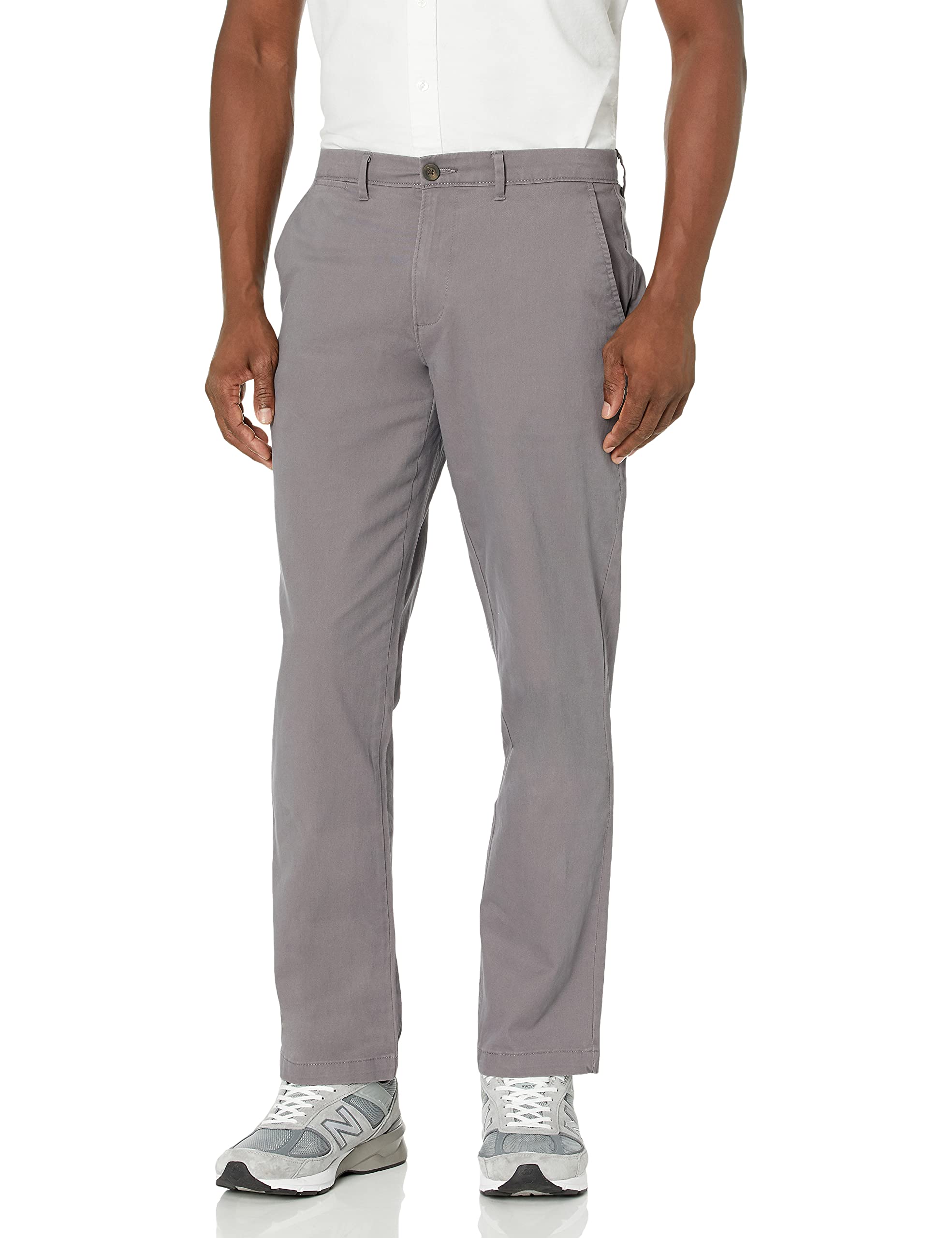 

Amazon Essentials Men s Athletic Fit Casual Stretch Chinos, Charcoal, Sizes W33/L34