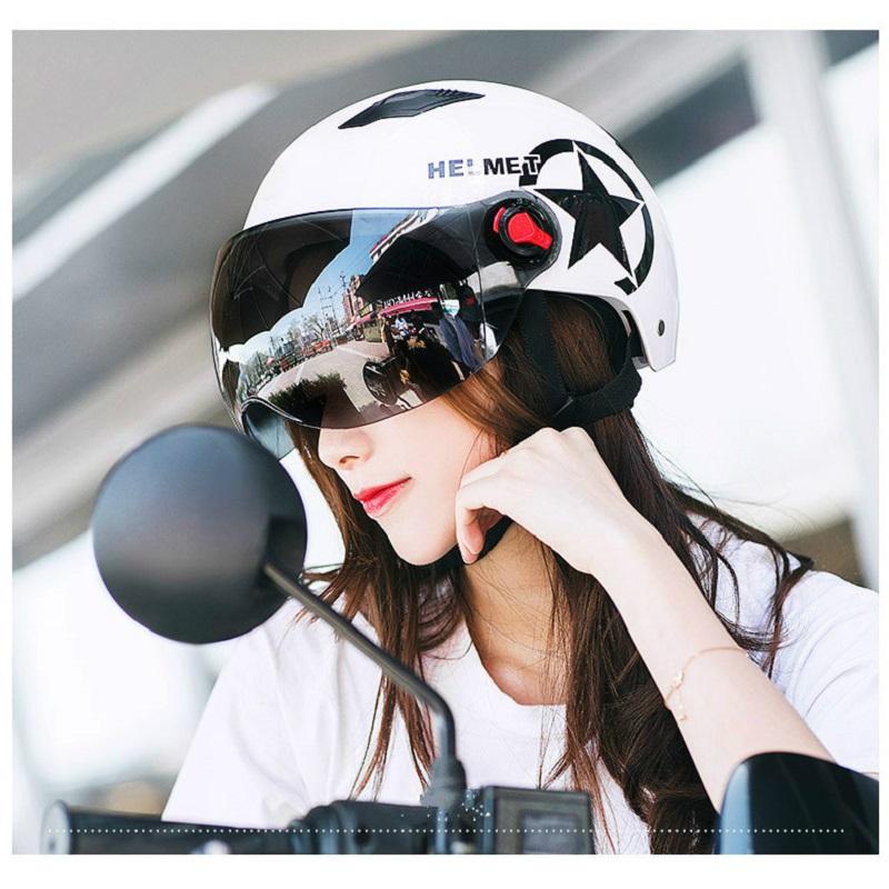 Scooter Bike Open Face Half Baseball Cap Anti-UV Safety Hard Hat Motocross Helmet Safety Motorcycle Helmet Multiple Color