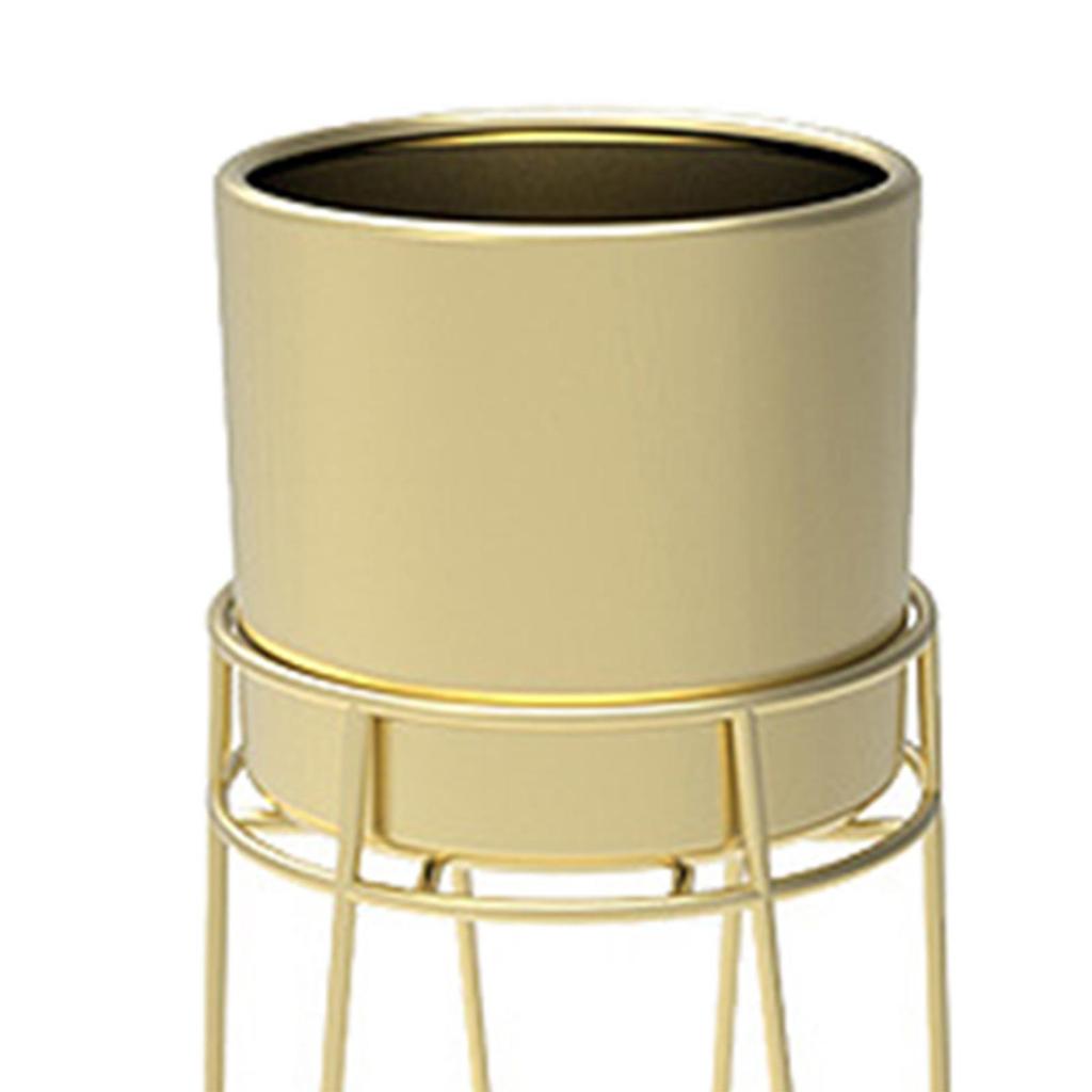 Kovový květináč s podstavcem Dekorativní moderní květináč ve stylu poloviny století pro události Kolaudace Svatba Ozdoba stolu