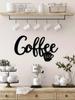 Vintage Metallblech Kaffee Schild Rustikal Industriell Wandkunst Plakette für Zuhause Küche Café Dekor Bauernhaus Geschenk