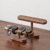 High-End Black Walnut Wood Watch and Bracelet Display Stand