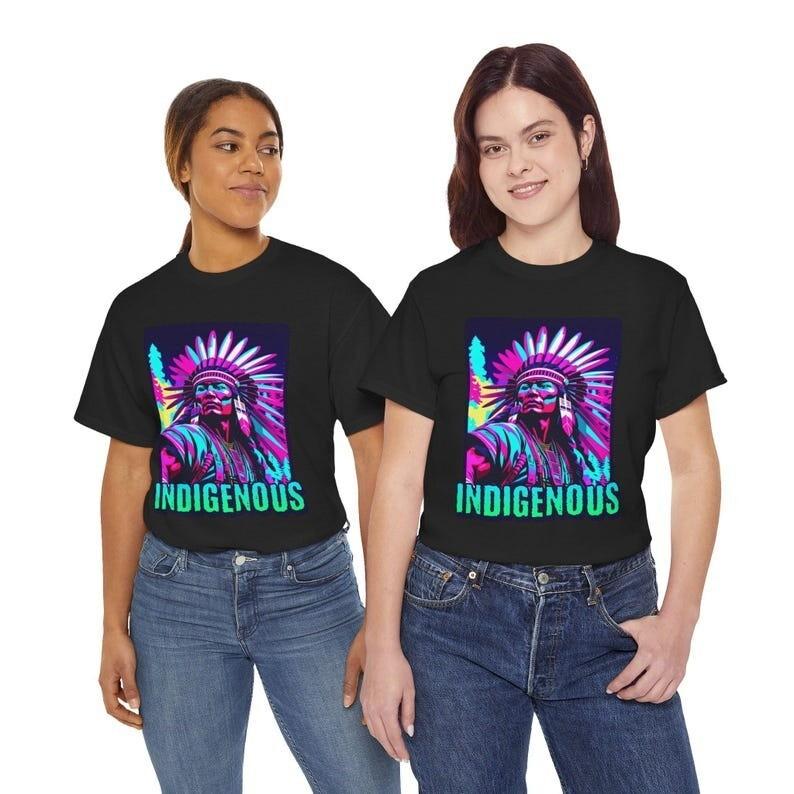 INDIGENOUS Unisex Tee | Indigenous Pride Shirt Native American Tee Unisex T-Shirt L