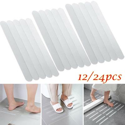12/24 Anti Slip Bath Grip Stickers Non Slip Shower Strips Pad Floor Safety Tape