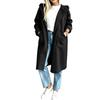 Women's Long Hooded Sweatshirt with Zipper Pockets, Casual Longline Hoodie for Fall and Winter